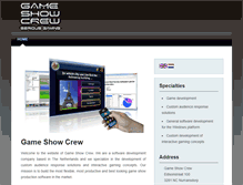 Tablet Screenshot of gameshowcrew.com